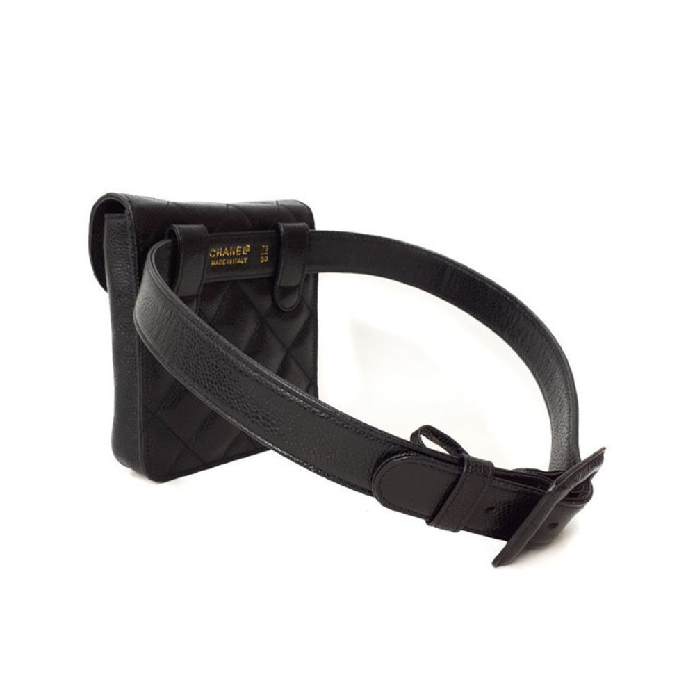 Chanel Matelasse Body Bag Belt Quilted